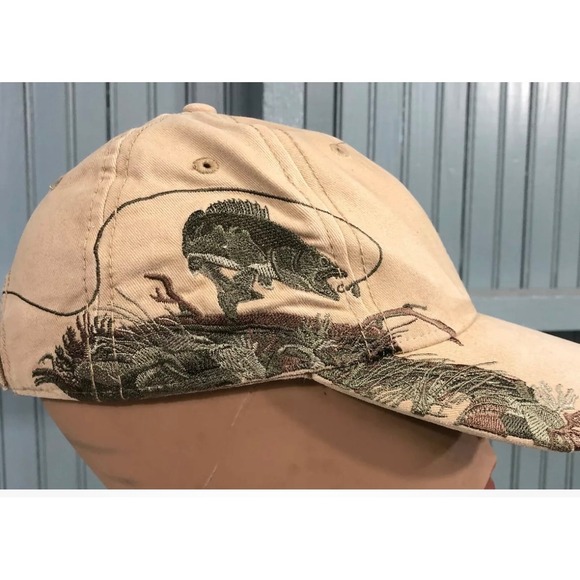 Dri-Duck Wildlife‎ Fishing Embroidered Men's Adjustable Ball Cap Baseball Hat - Picture 1 of 4